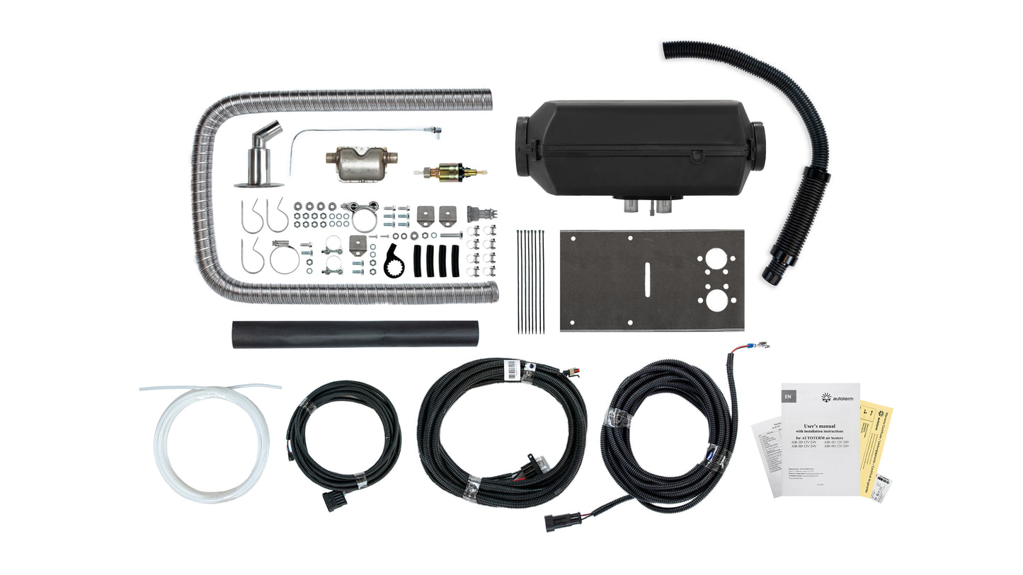 Autoterm Air 4d 12V 4kw (Inkl. Comfort Control Panel) Litet marint kit