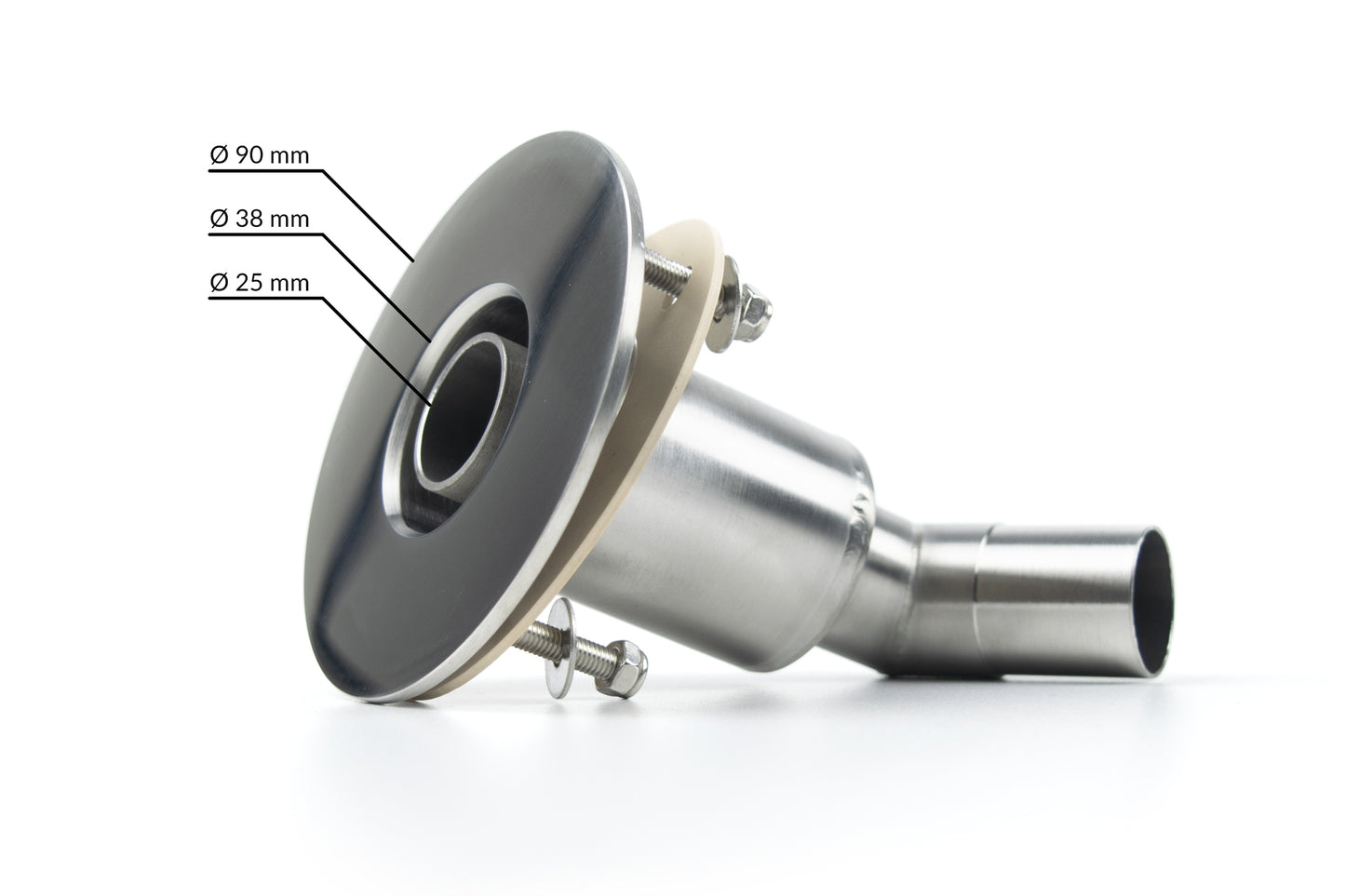 Avgasgenomföring 24mm dold skruv